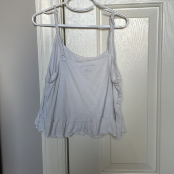 American eagle white ruffle tank - Picture 2 of 2
